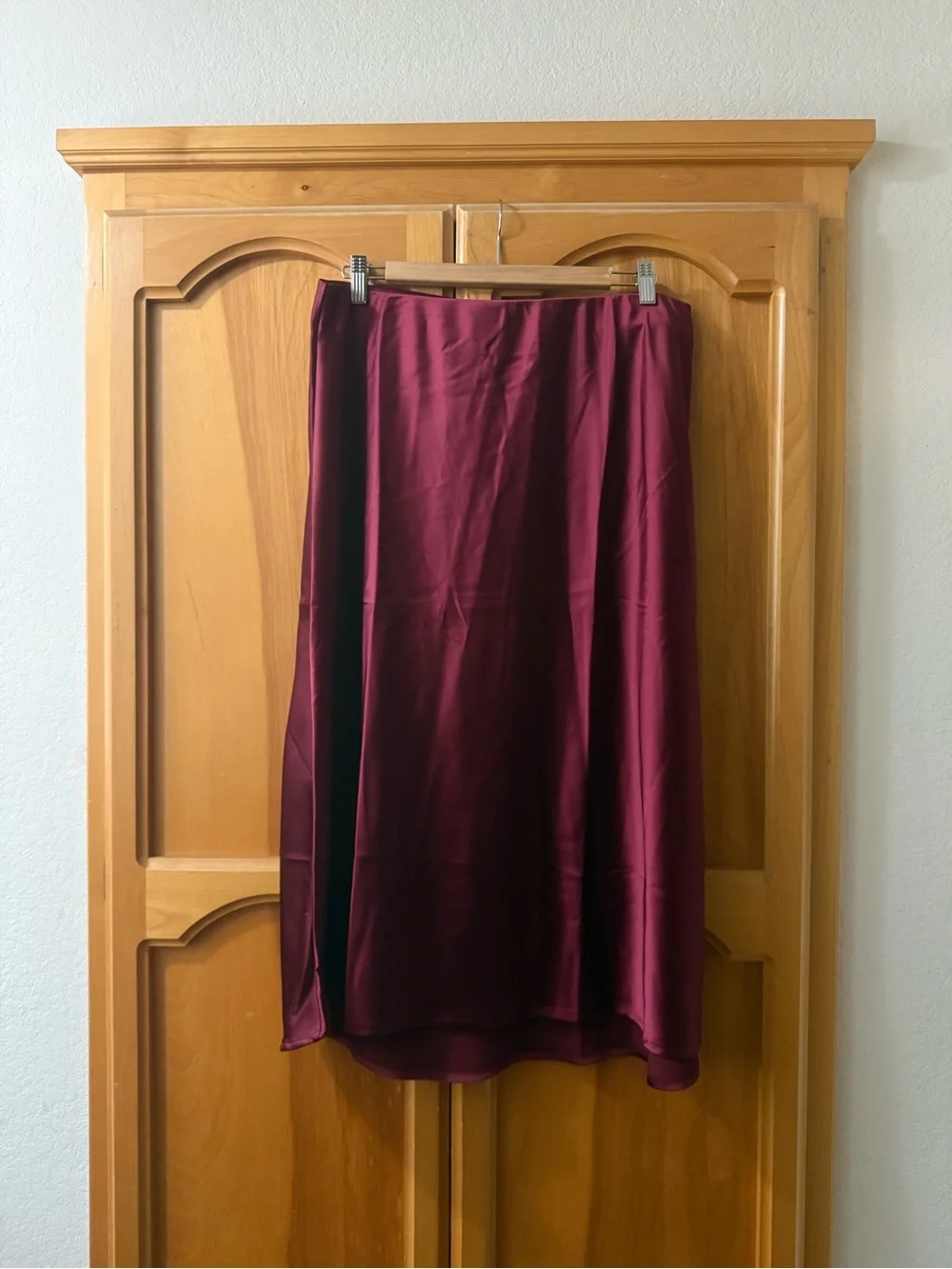 Satin Midi Skirt
